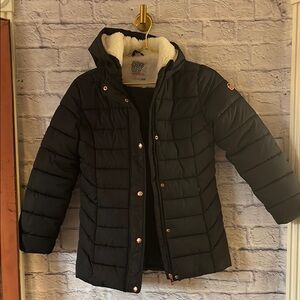Kenzie Girl Black Puffer Jacket 10/12. Like New